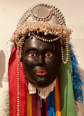 A mask featured in the museum